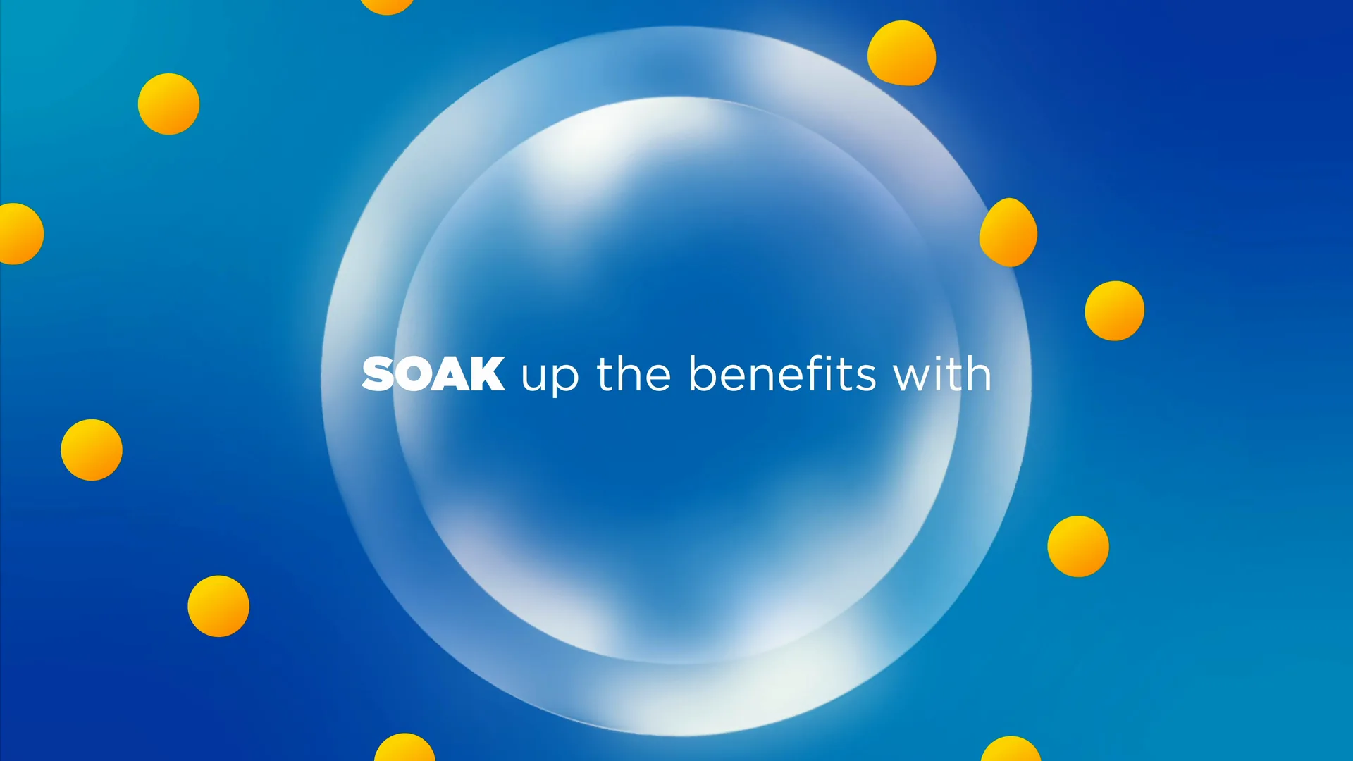 Soak up the benefits, a cell among yellow drops