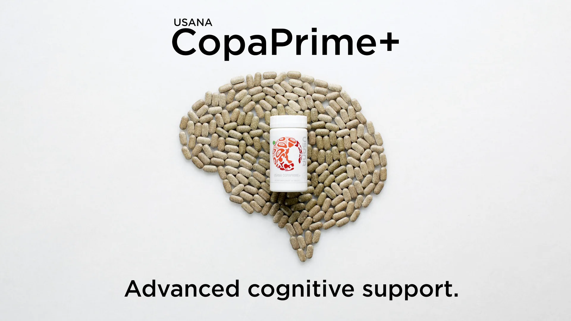 CopaPrime+ bottle on a brain of coffee beans