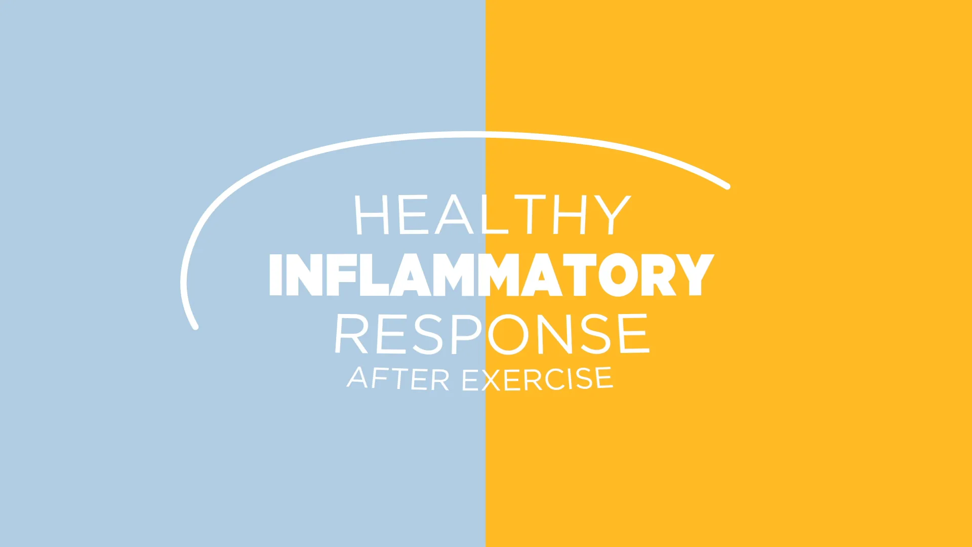 Healthy inflammatory response after exercise