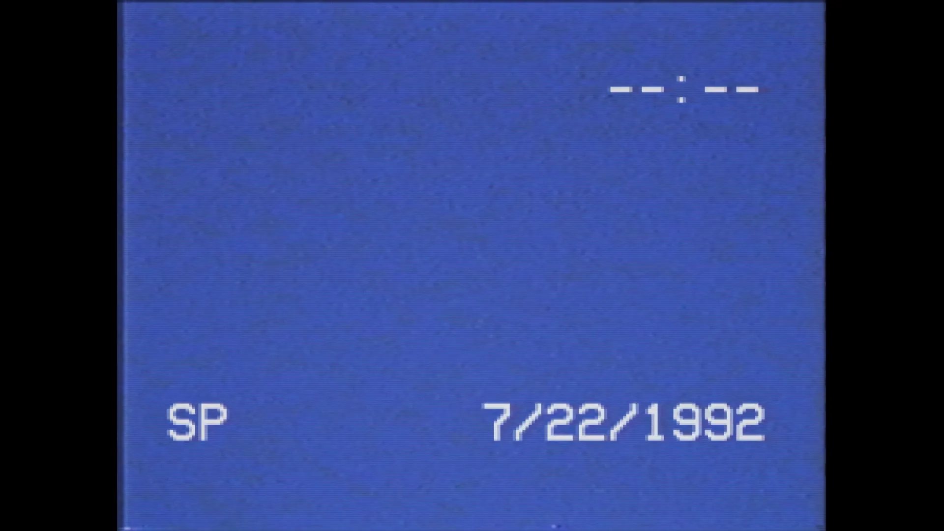 VHS frame dated 7/22/1992